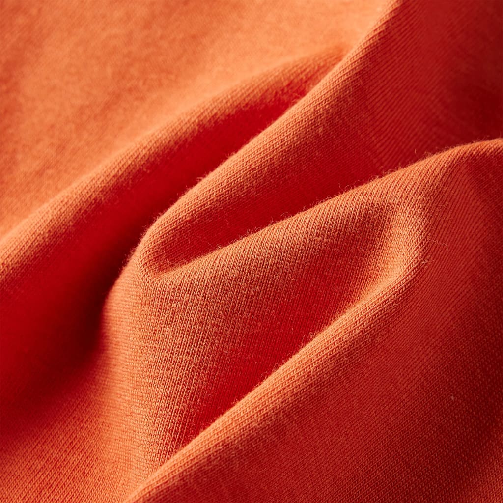 T-shirt manches longues enfant orange foncé 128