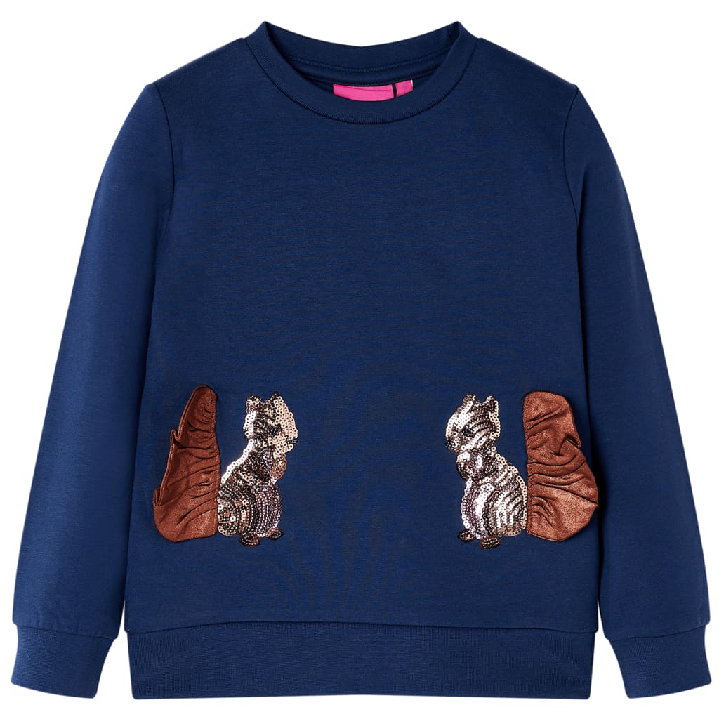 Sweatshirt enfant bleu marine 128