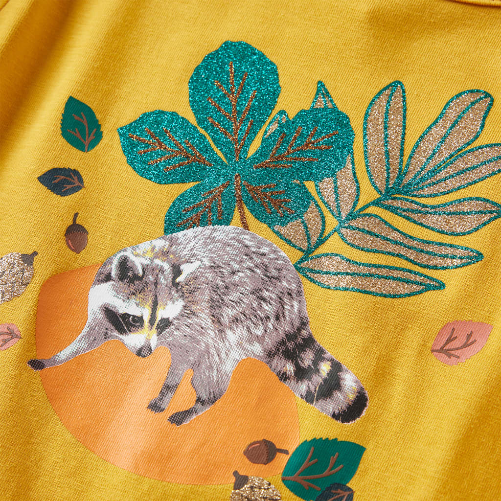 Children's Long-Sleeved Shirt Ochre 116