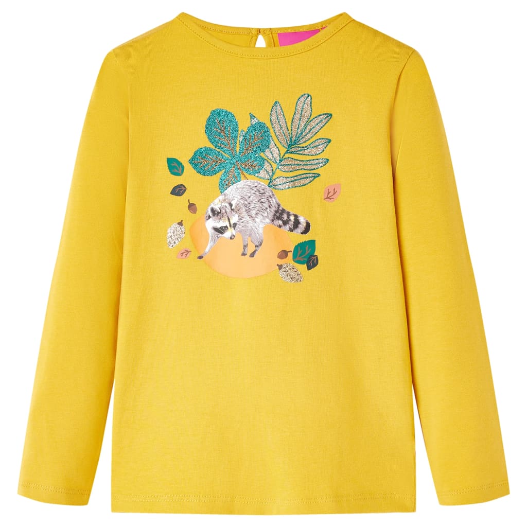 Kids' Long-Sleeve Shirt Ochre 128