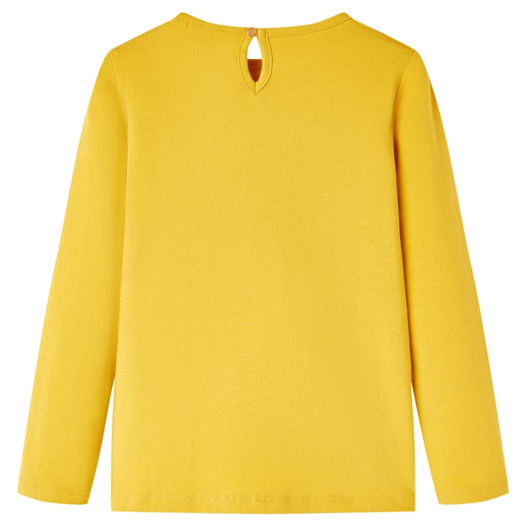 Kids' Long-Sleeve Shirt Ochre 128