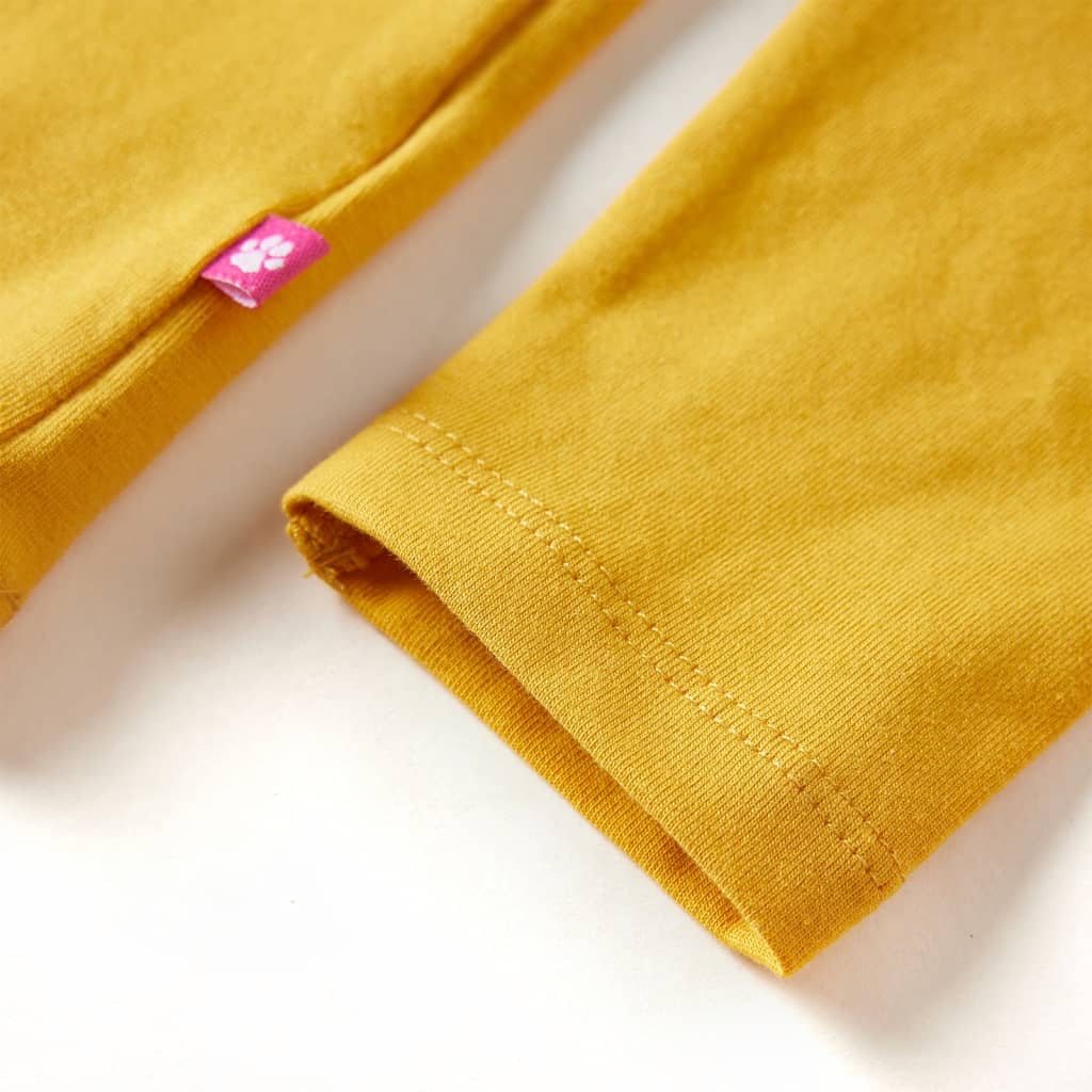 Kids' Long-Sleeve Shirt Ochre 128