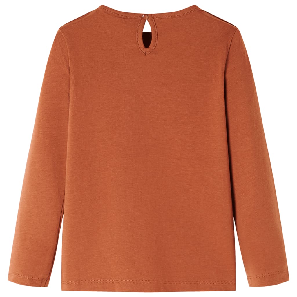 T-shirt manches longues enfant Cognac 140
