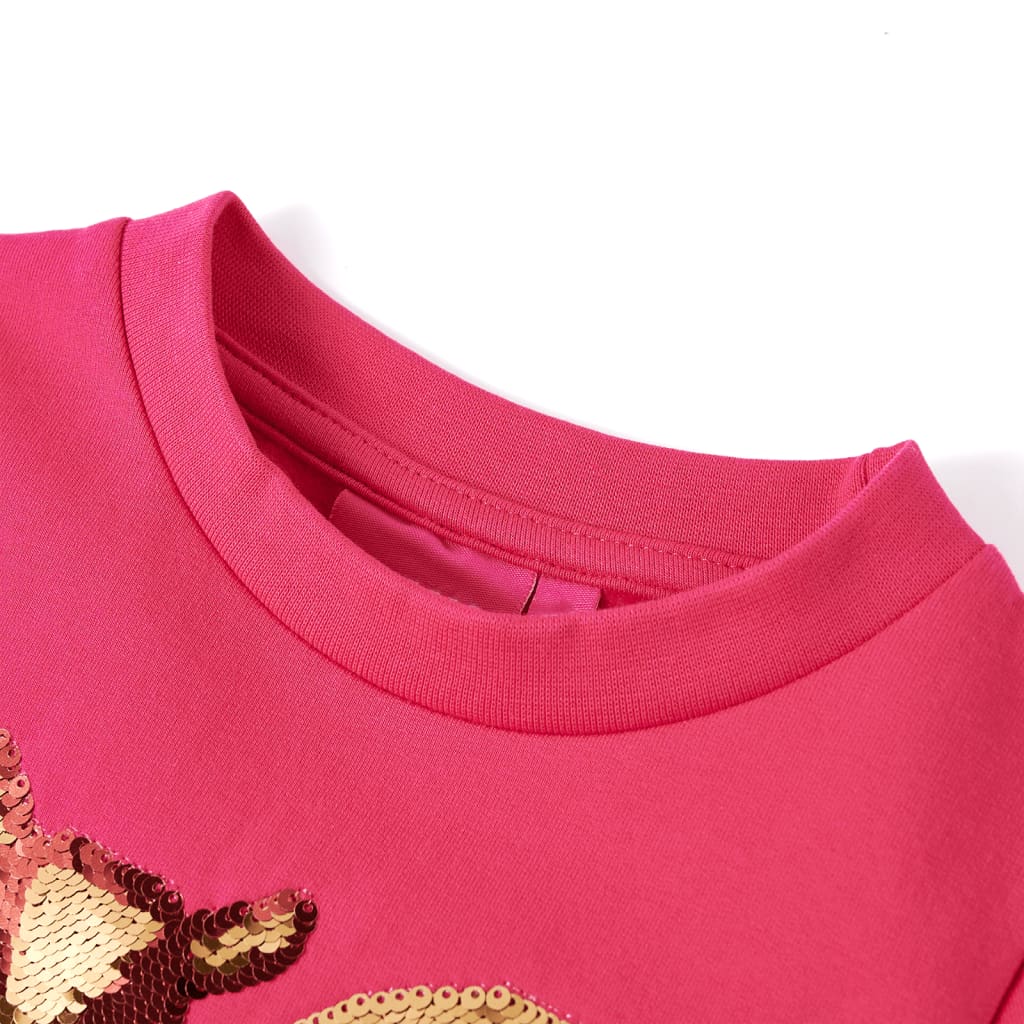 Sweatshirt enfant rose vif 92
