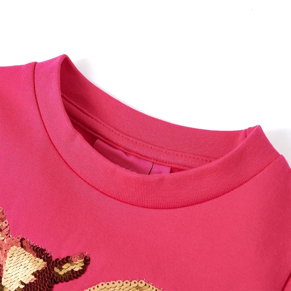Sweat-shirt enfant rose vif 104