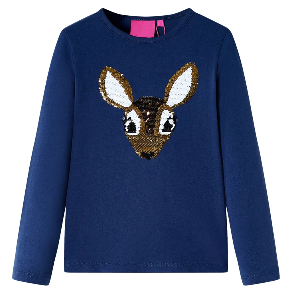 Kids' Long-Sleeved Shirt Navy 104