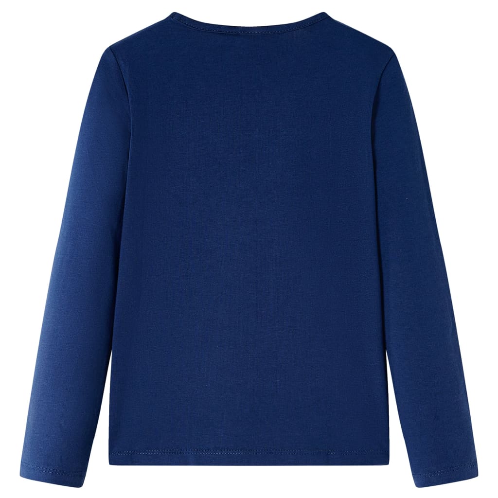 Kids' Long-Sleeved Shirt Navy 104