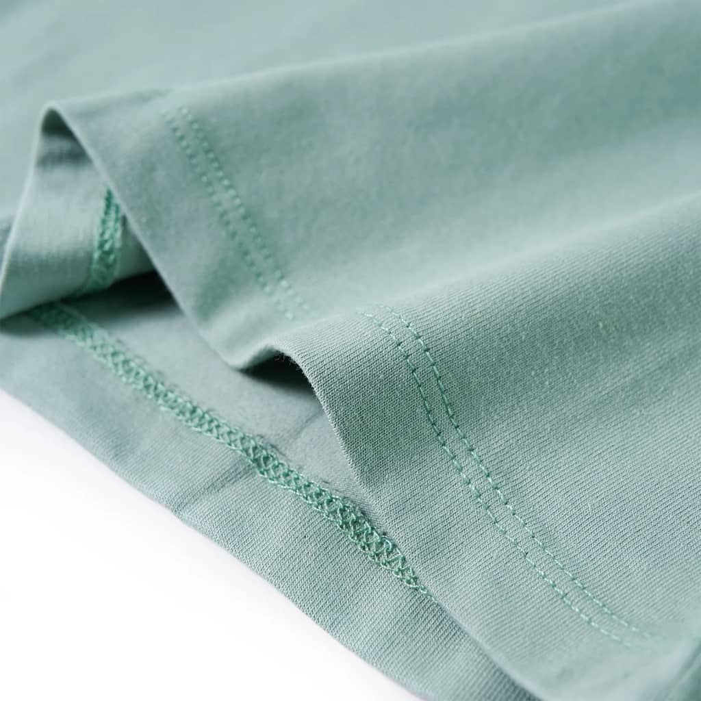 T-shirt manches longues enfant vert menthe 116