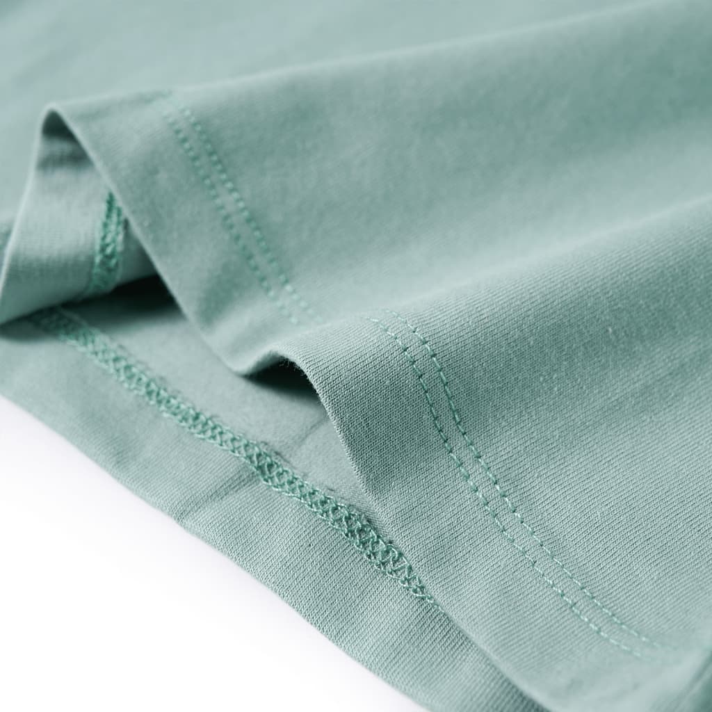 T-shirt manches longues enfant vert menthe 128