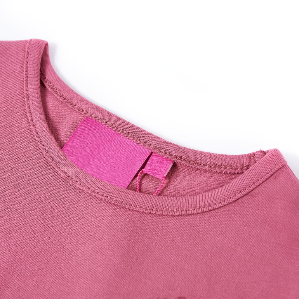 T-shirt manches longues enfant rose framboise 92