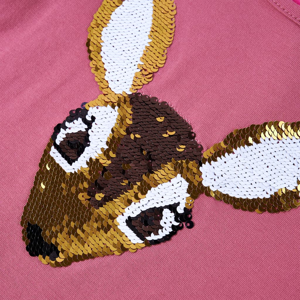 Kids' Long-Sleeved T-Shirt Raspberry Pink 128