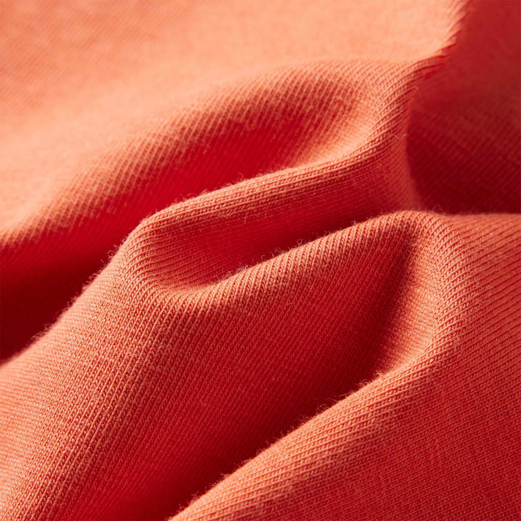 Kids' Long-Sleeved Shirt Dark Orange 116