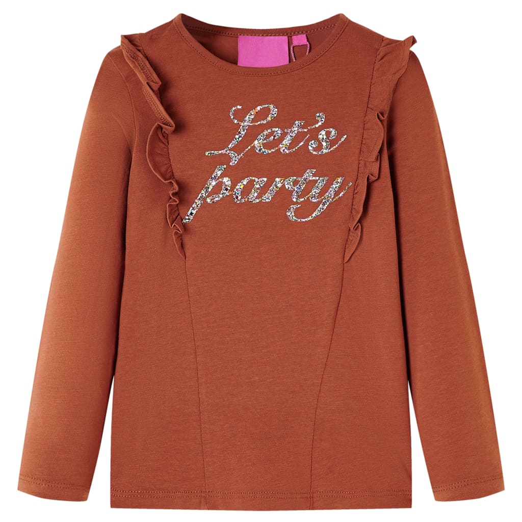 T-shirt manches longues enfant Cognac 128