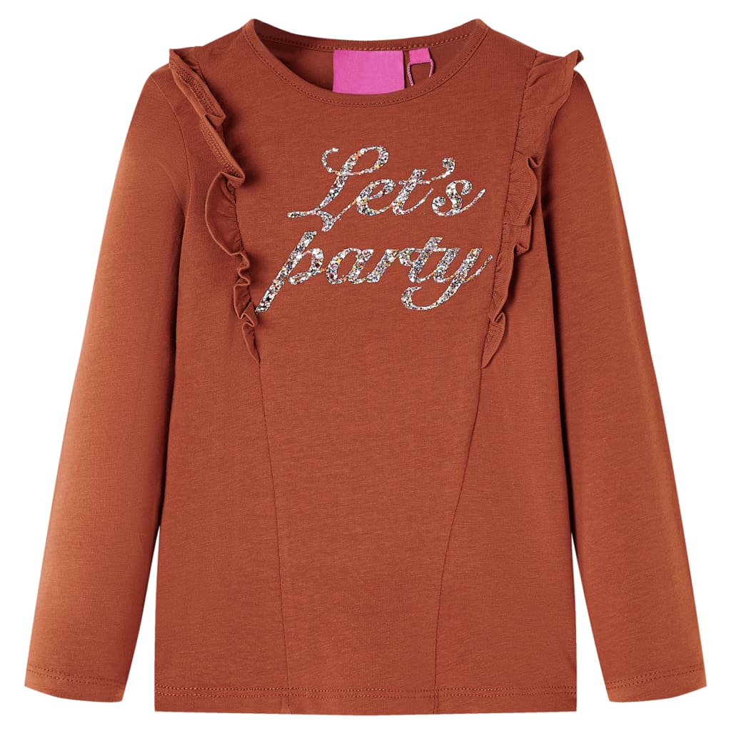 T-shirt manches longues enfant Cognac 140