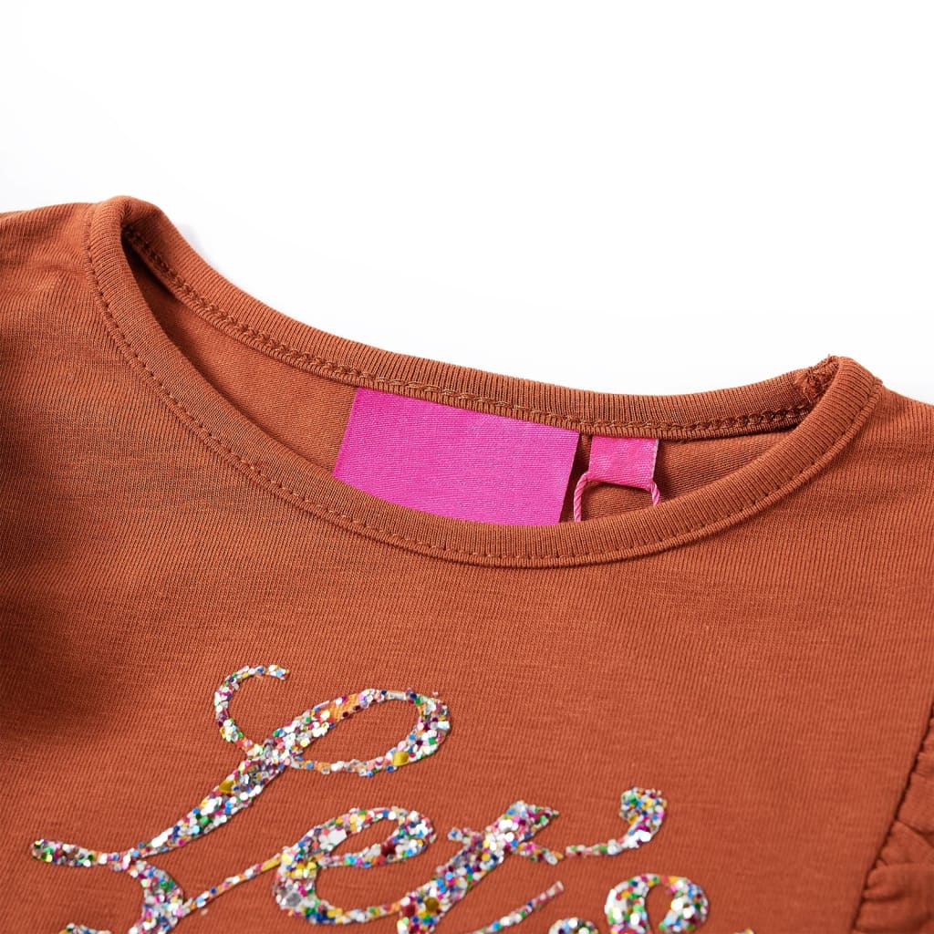T-shirt manches longues enfant Cognac 140