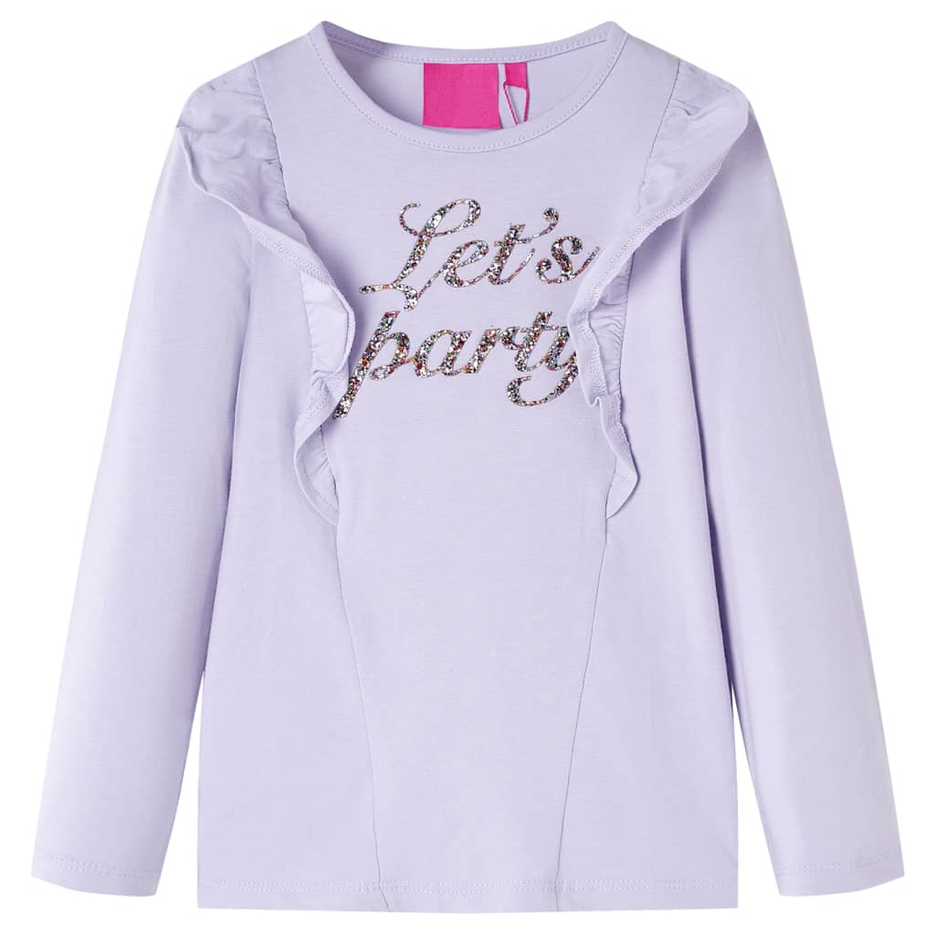 Children's Long-Sleeve Shirt Light Purple 104