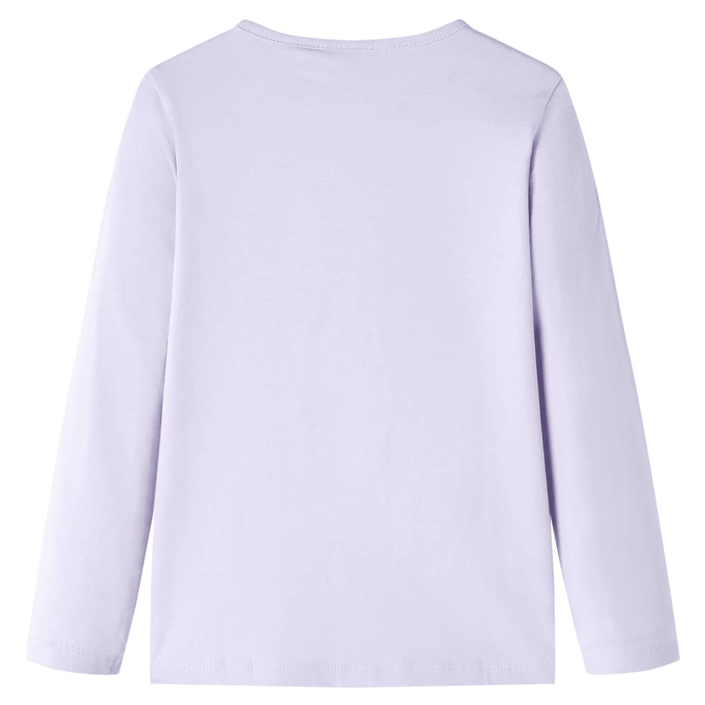 Kids' Long-Sleeve Shirt Light Purple 128