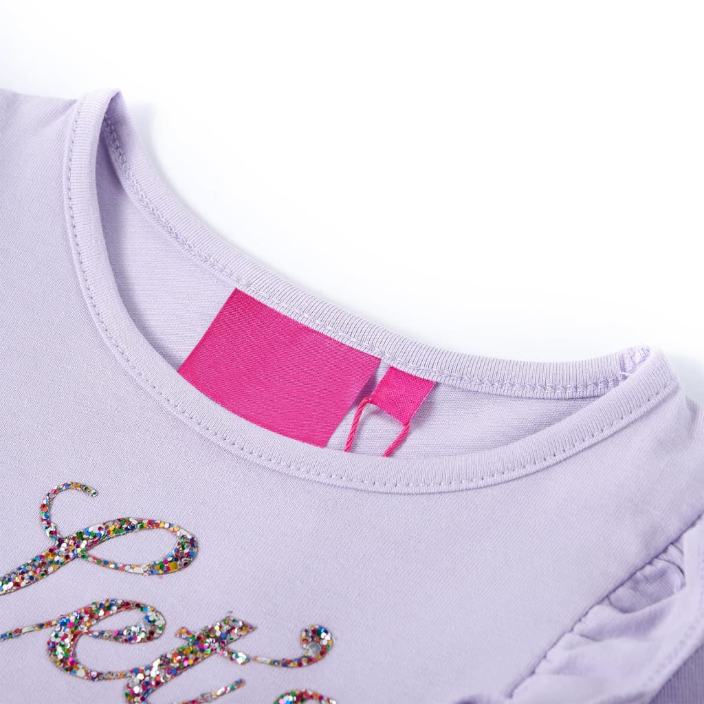 Kids' Long-Sleeve Shirt Light Purple 128