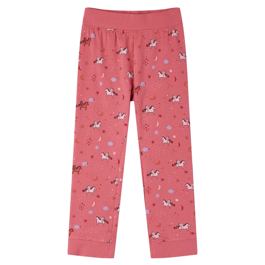 Children's Long-Sleeved Pajamas Old Pink 104