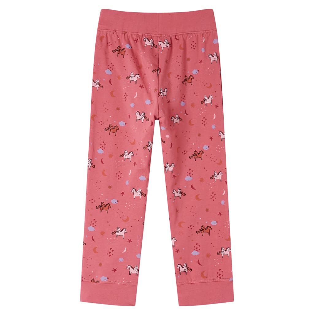 Children's Long-Sleeved Pajamas Old Pink 104