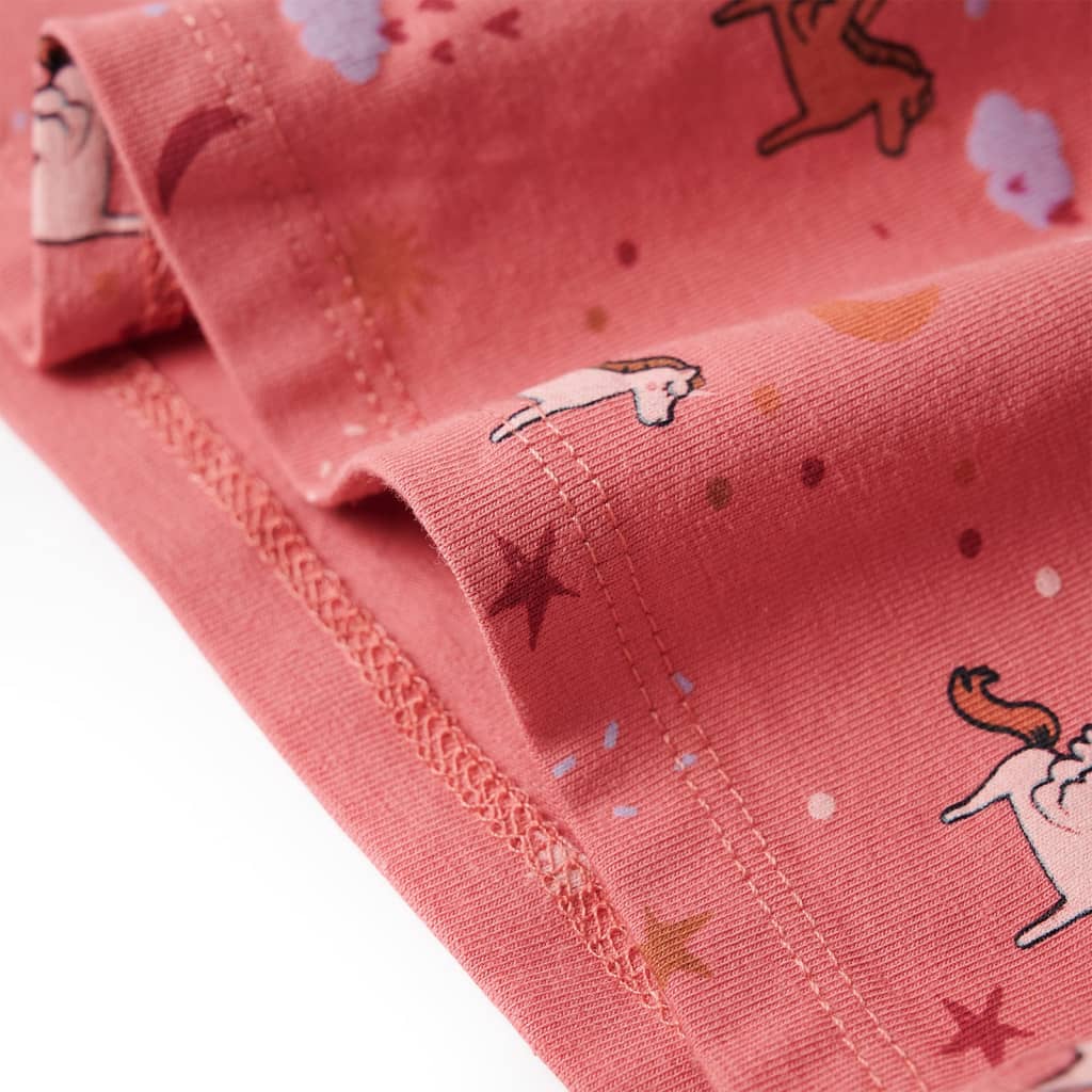 Children's Long-Sleeved Pajamas Old Pink 104