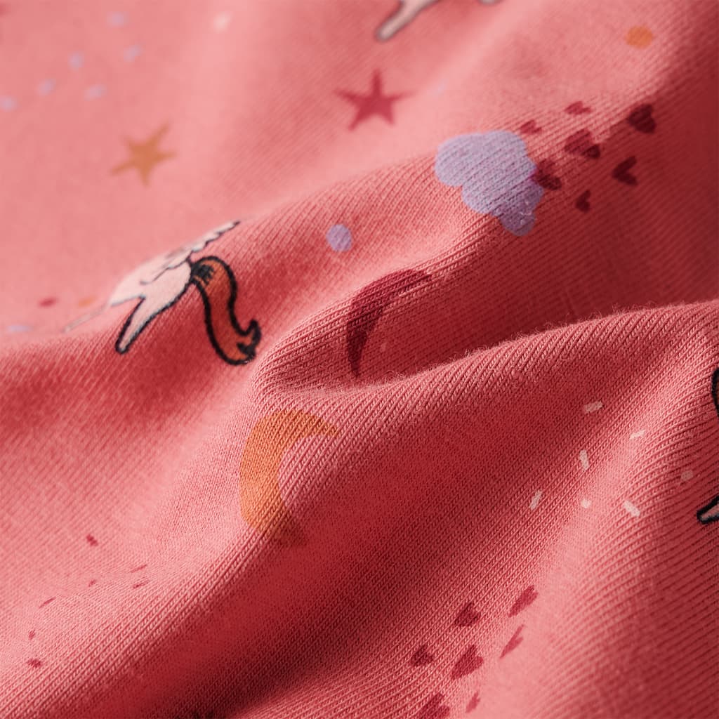 Children's Long-Sleeved Pajamas Old Pink 104
