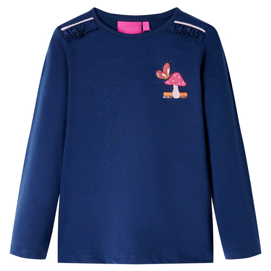 Kids' Long-Sleeved Shirt Navy 104