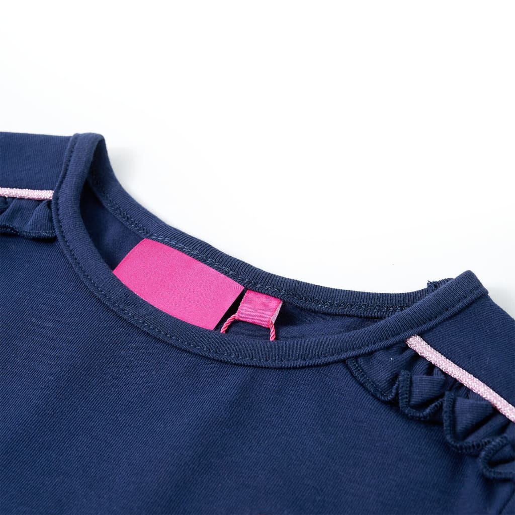 Kids' Long-Sleeved Shirt Navy 104