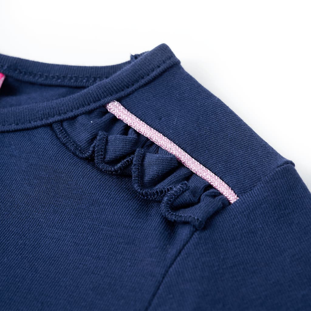Kids' Long-Sleeved Shirt Navy 104