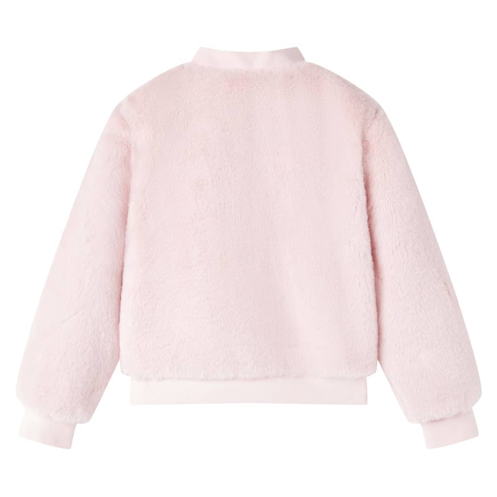 Kinderjacke Kunstpelz Zartrosa 128