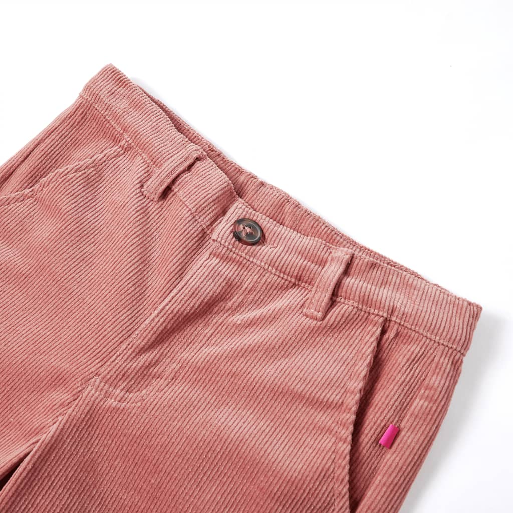 Kids' Corduroy Trousers Old Rose 92