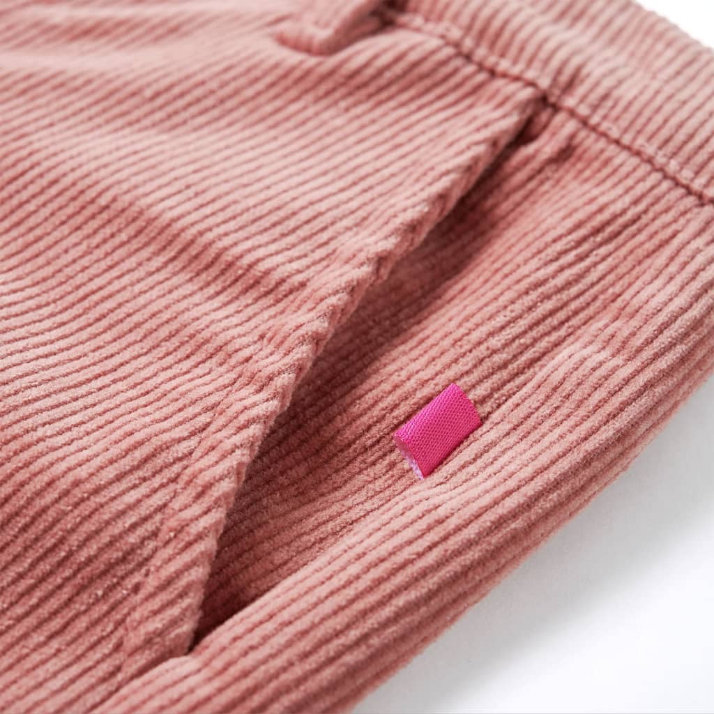 Kids' Corduroy Trousers Old Rose 92