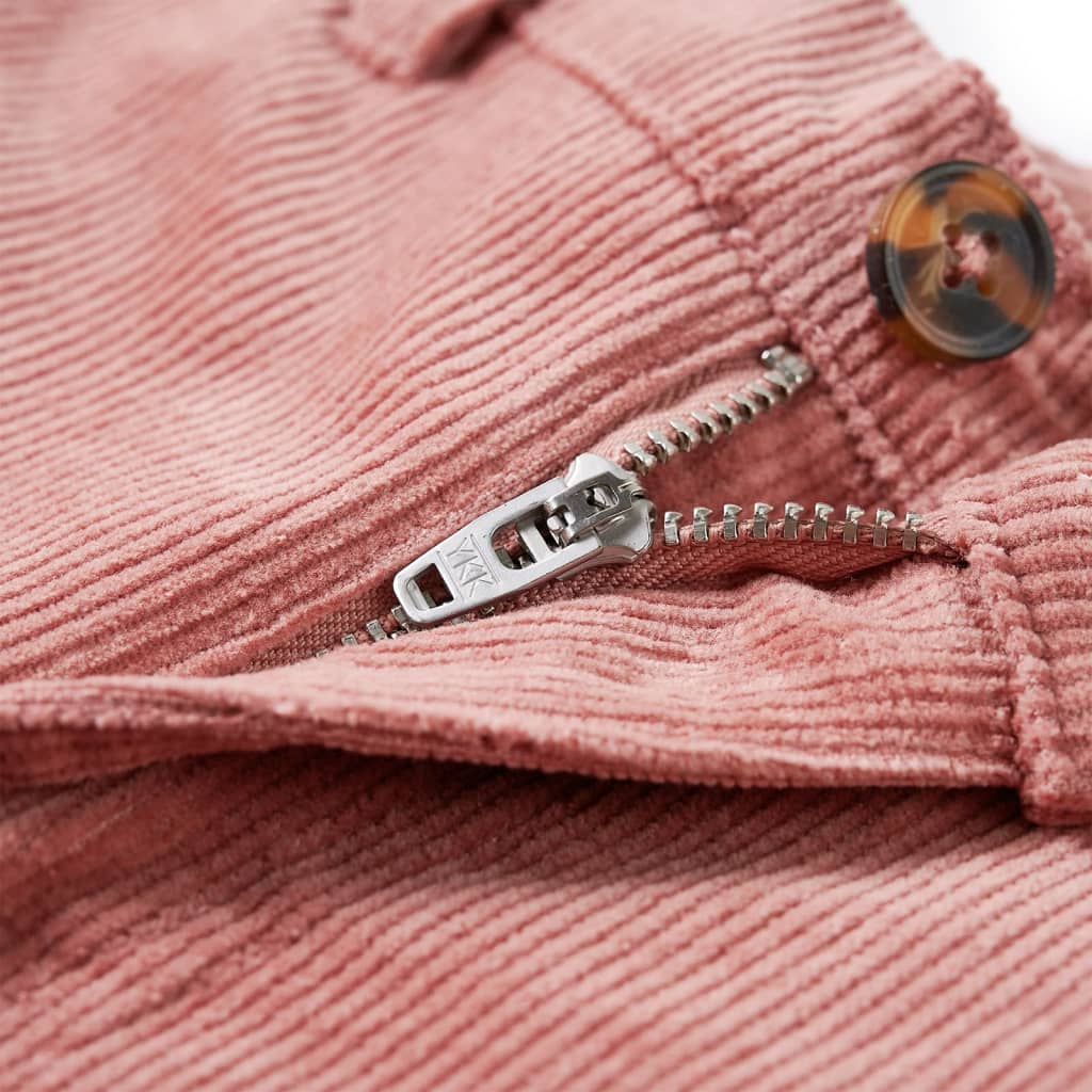 Kids' Corduroy Trousers Old Rose 92