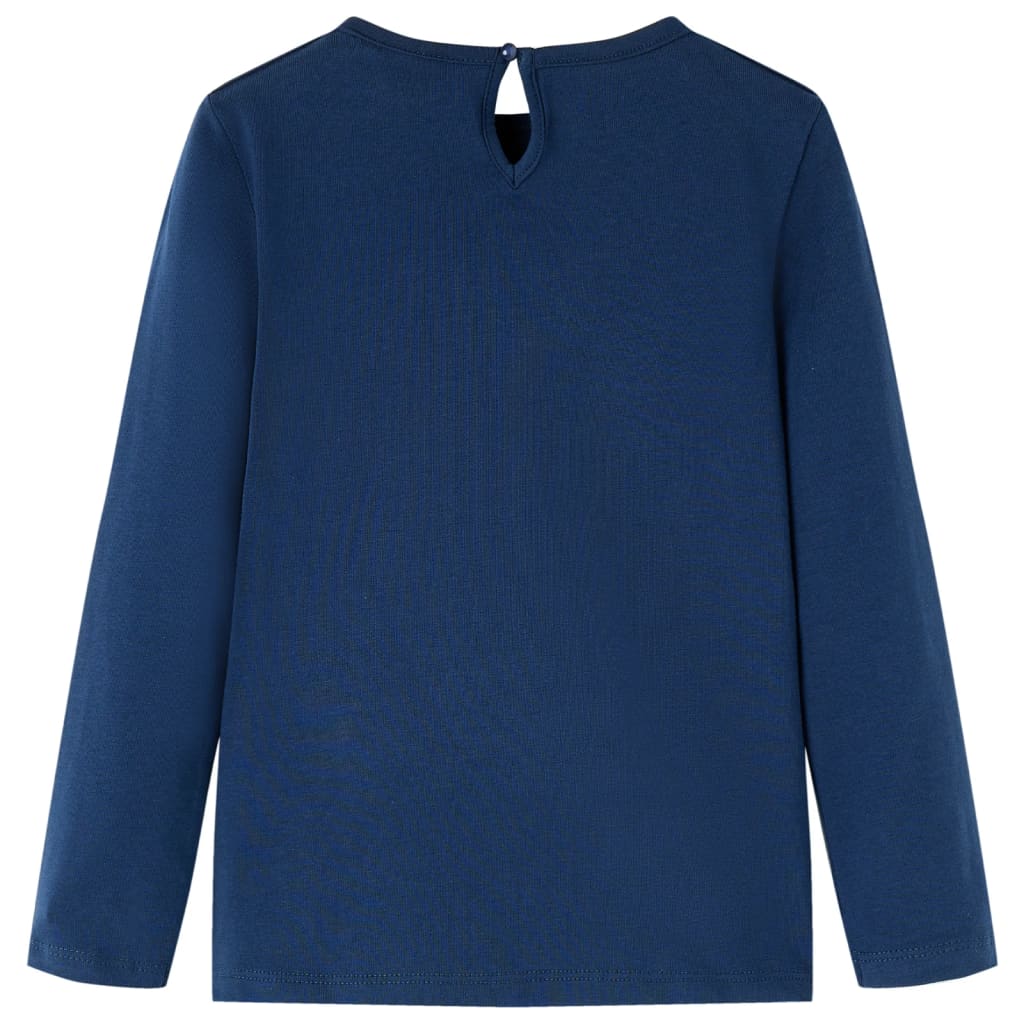 Kids' Long-Sleeved Shirt Navy Blue 92