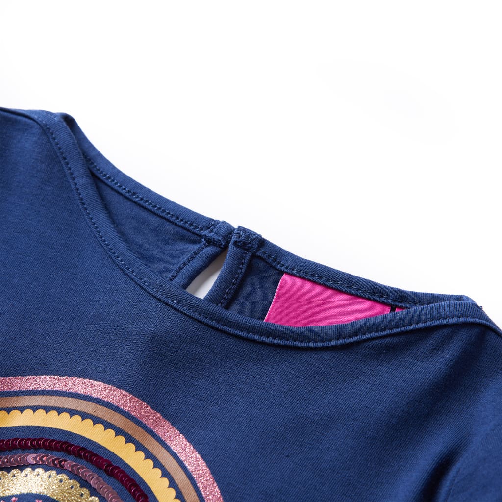 Kids' Long-Sleeved Shirt Navy 104