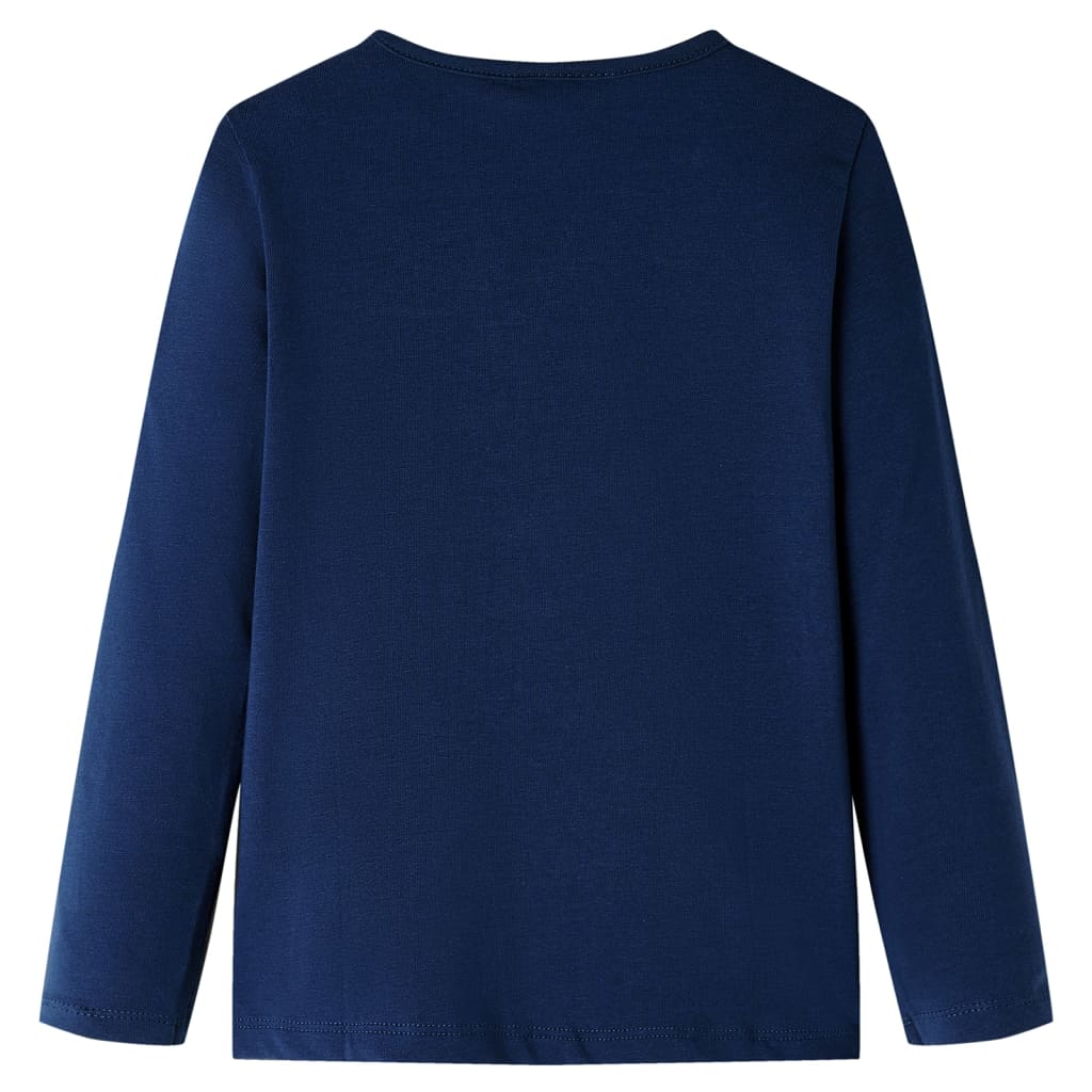 T-shirt manches longues enfant marine 128