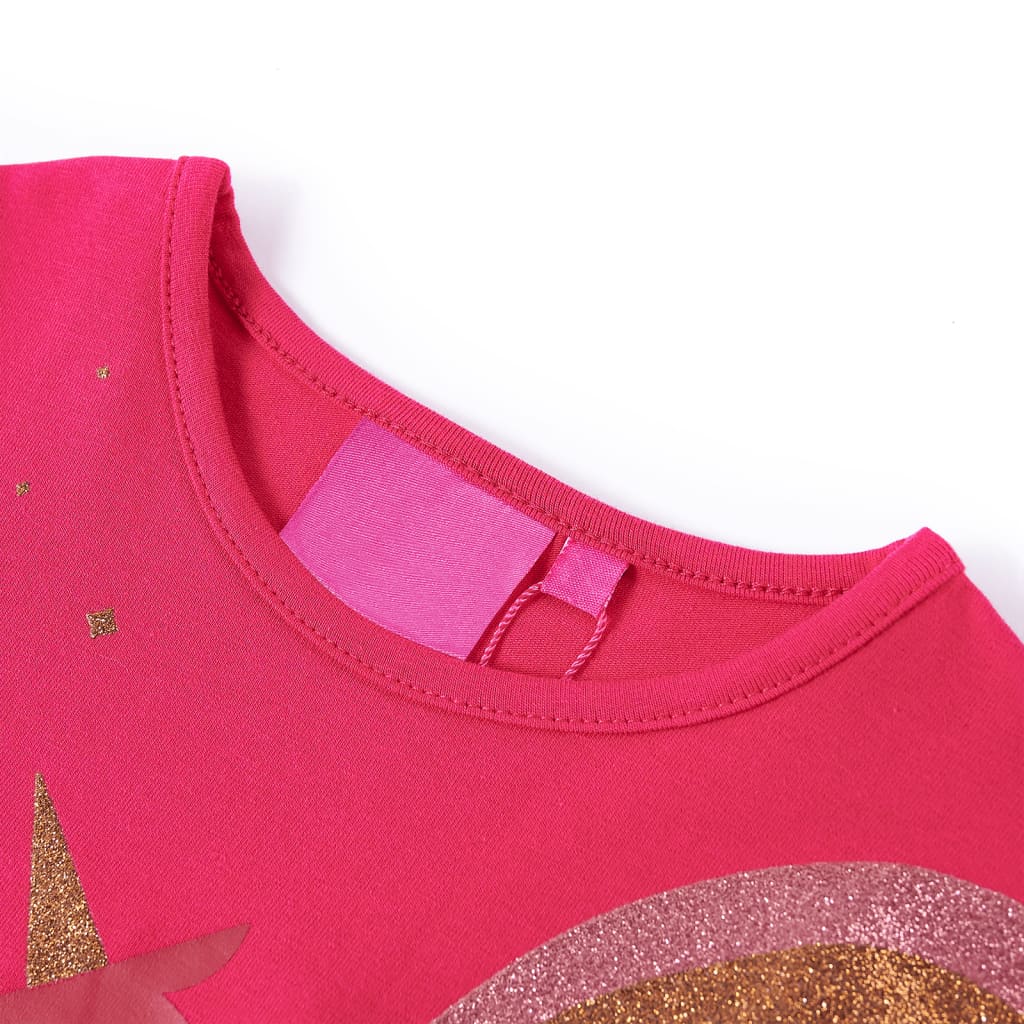 T-shirt manches longues enfant rose vif 92