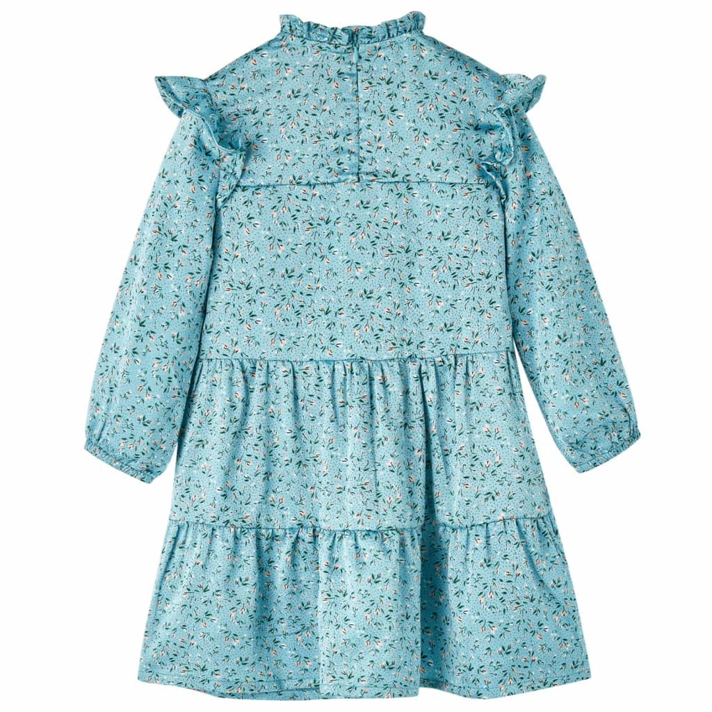 Robe pour enfant à manches longues Bleu 116