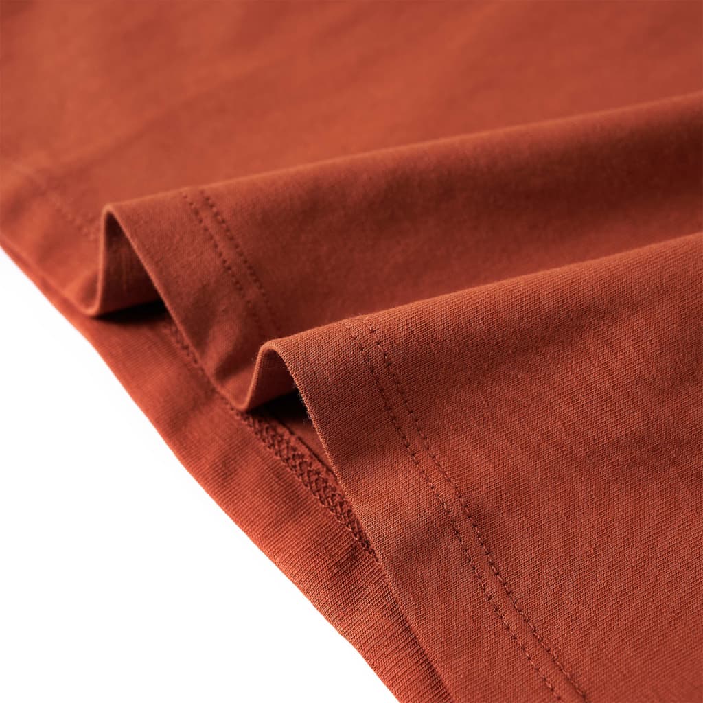 Kids' Long-Sleeve Shirt Cognac 116