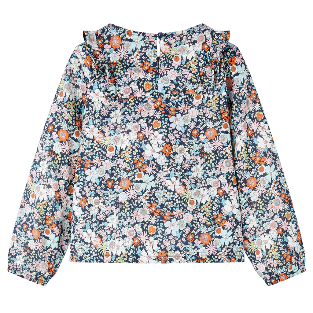 Kids' Long-Sleeved Blouse Dark Blue 92