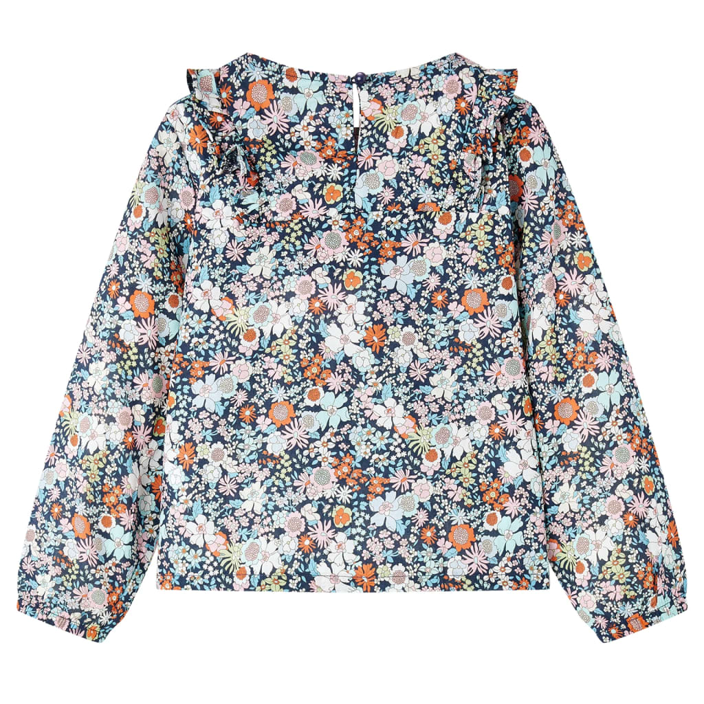 Children's Long-Sleeve Blouse Dark Blue 116