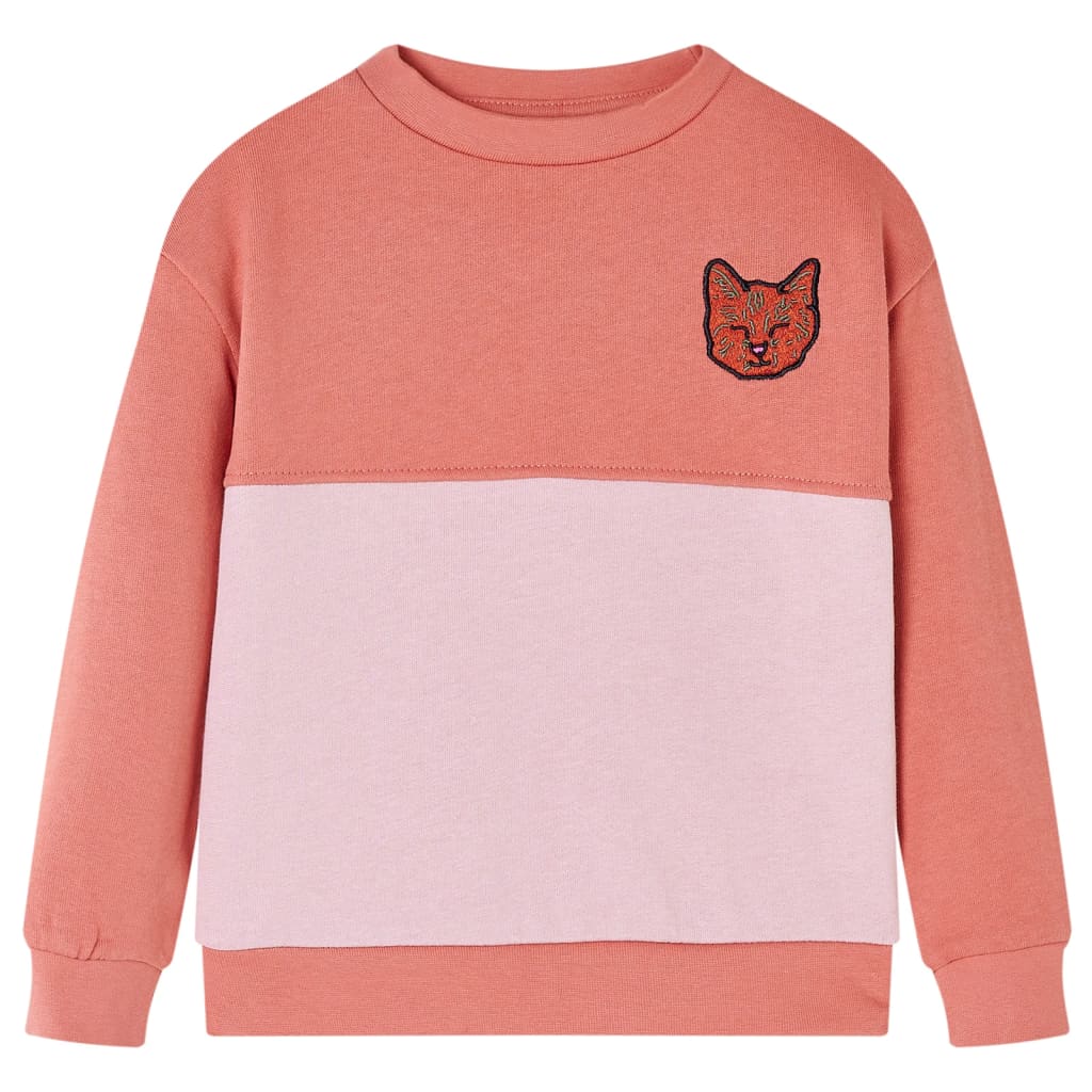 Kids' Colourblock Sweatshirt Pink 128