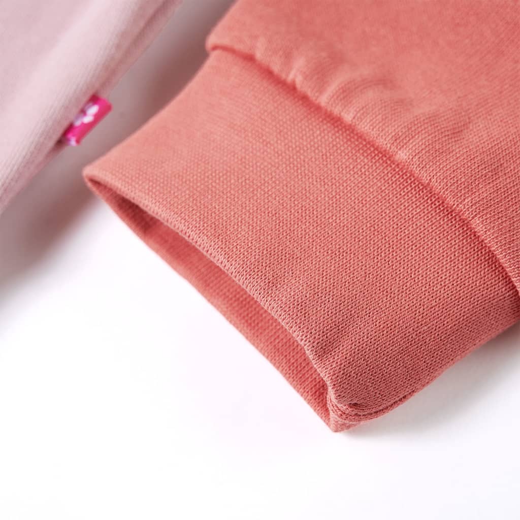 Kids' Colourblock Sweatshirt Pink 128
