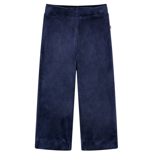 Children's Velvet Trousers Dark Blue 116