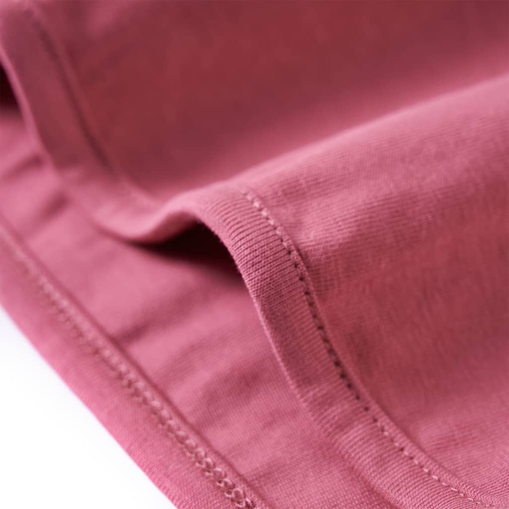 T-shirt manches longues enfant rose framboise 116
