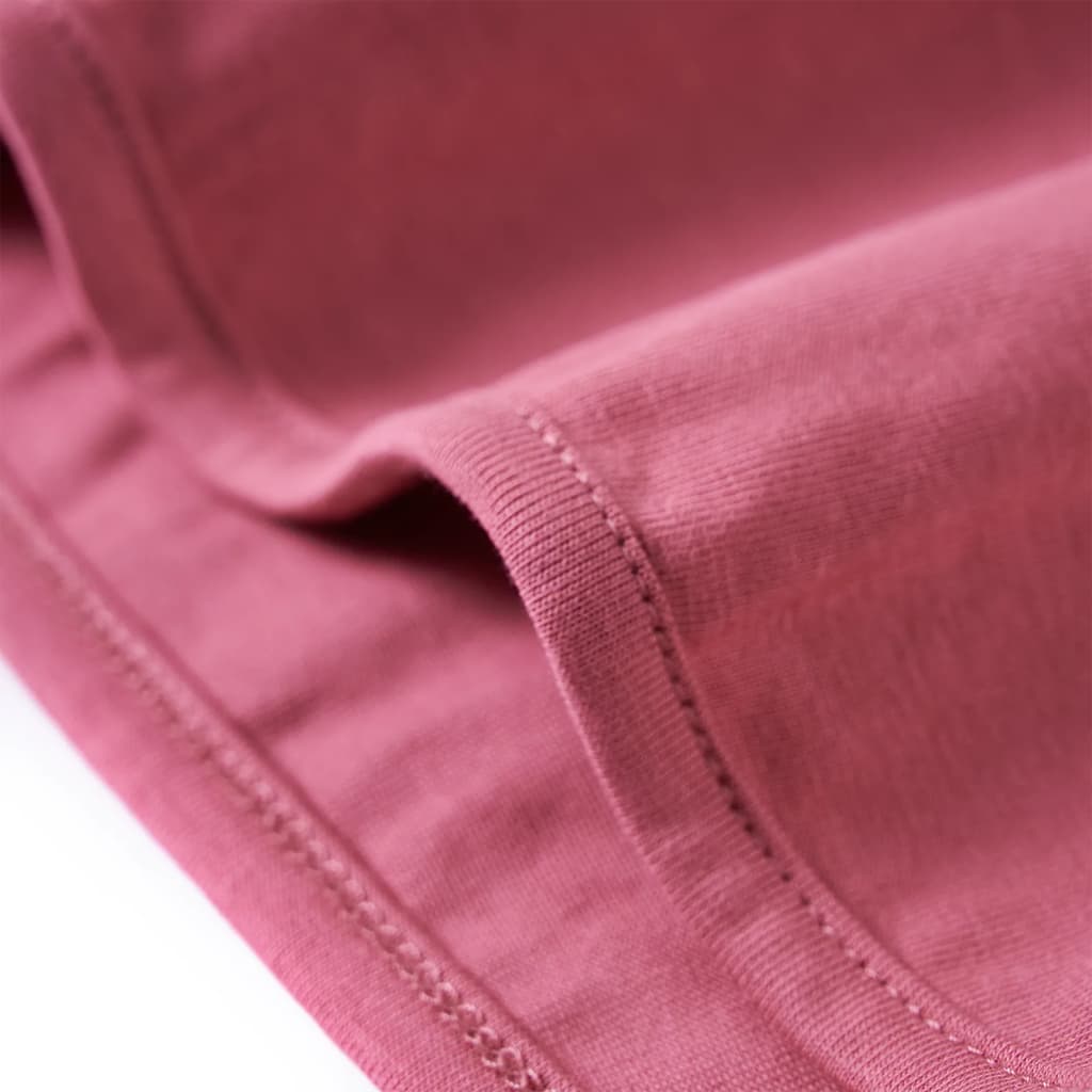 T-shirt manches longues enfant rose framboise 140