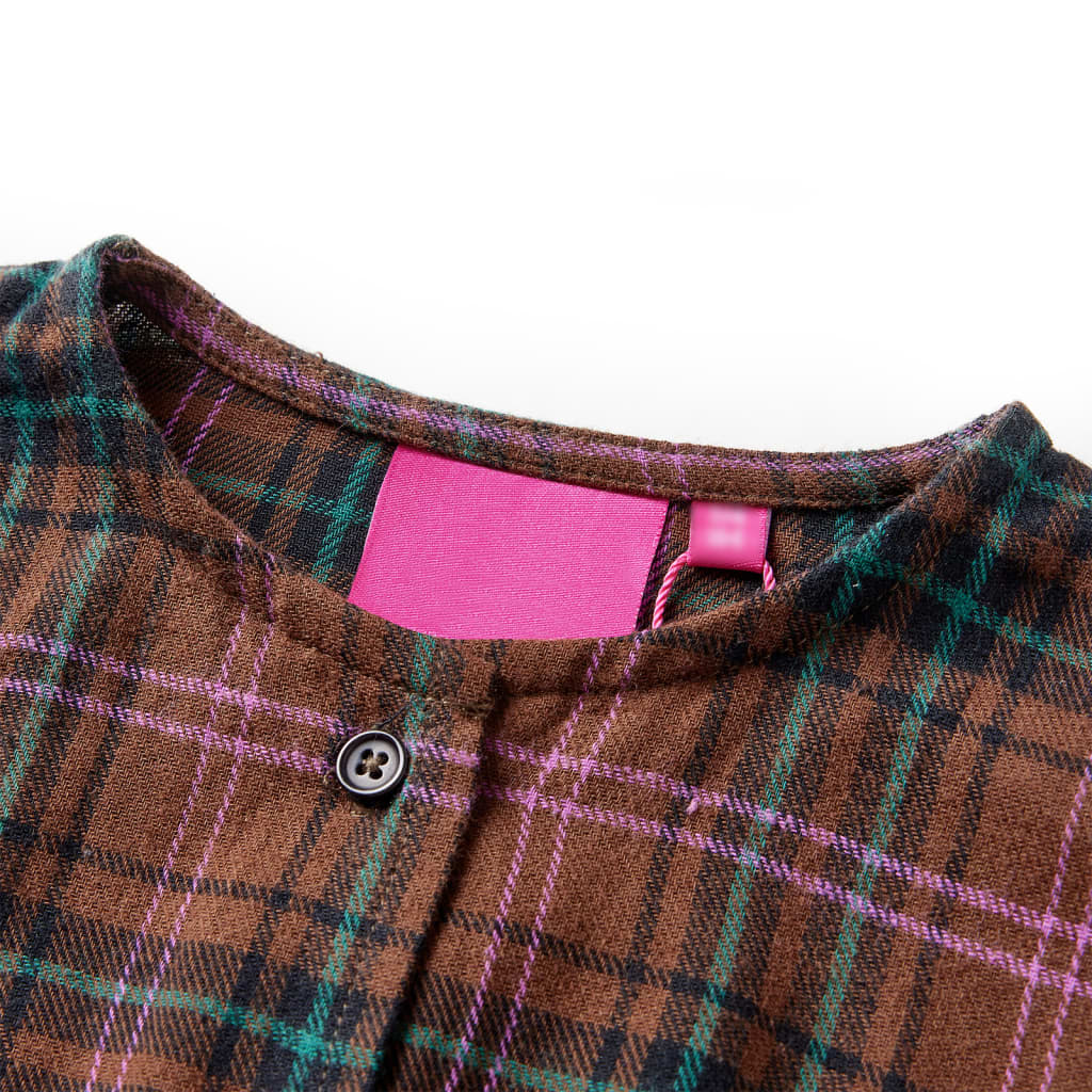 Children's Dress with Long Sleeves Cognac 92