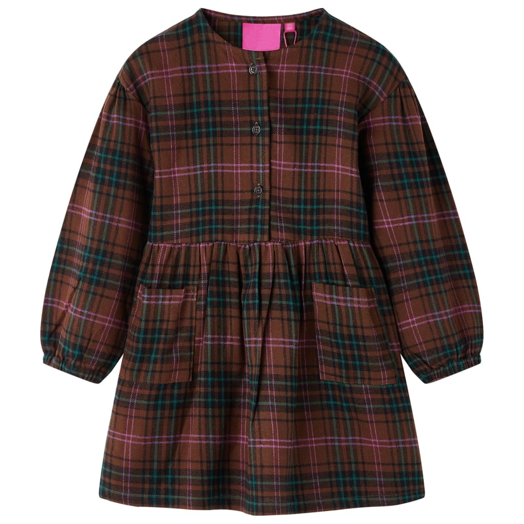 Robe Enfant Manches Longues Cognac 104