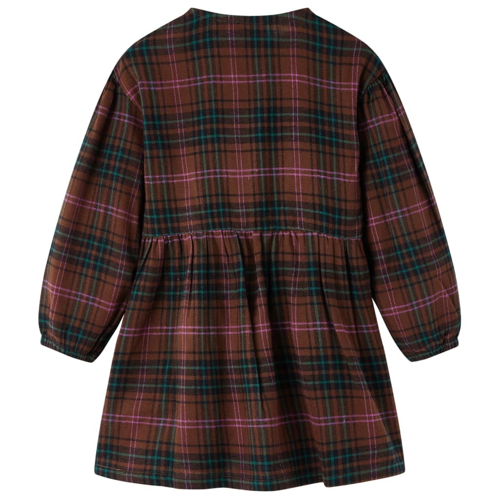 Robe enfant manches longues Cognac 128