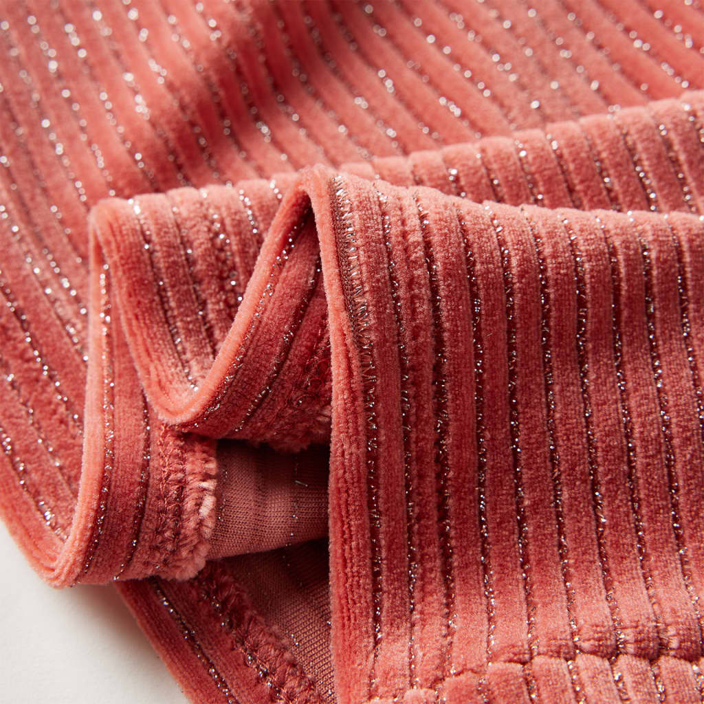 Robe enfant manches longues rose moyen 92